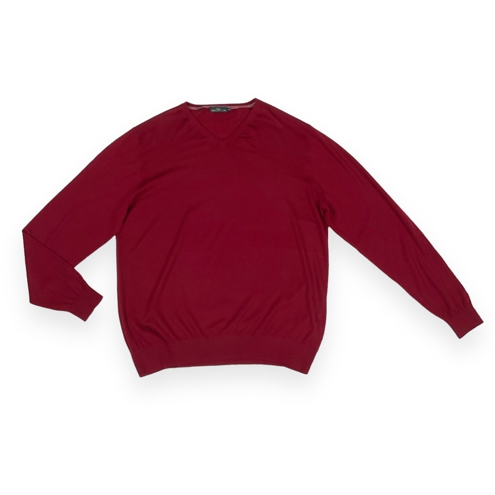 Rodd & Gunn Seater Mens 2XL XXL Red Long Sleeve V-Neck NWOT